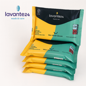 LAVANTE Waschhandschuhe, Waschen OHNE Wasser